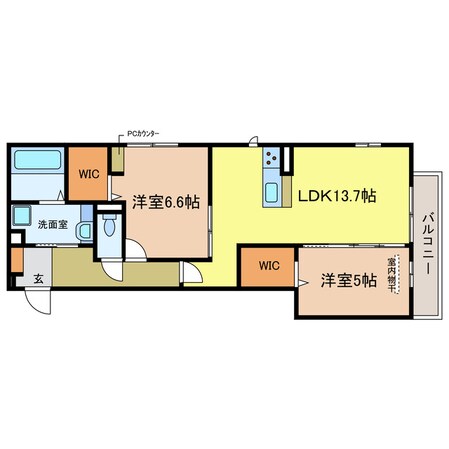 raffinato金剛の物件間取画像